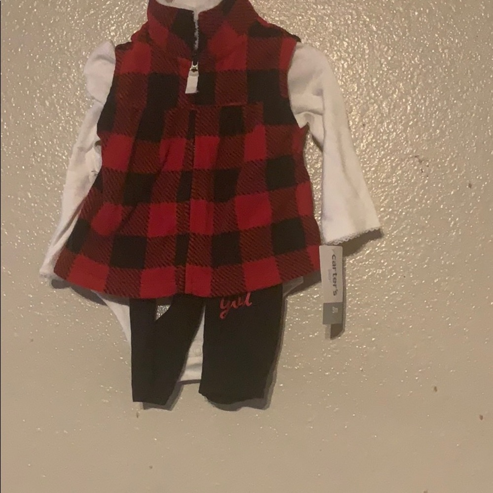 3pcs girls carter outfit